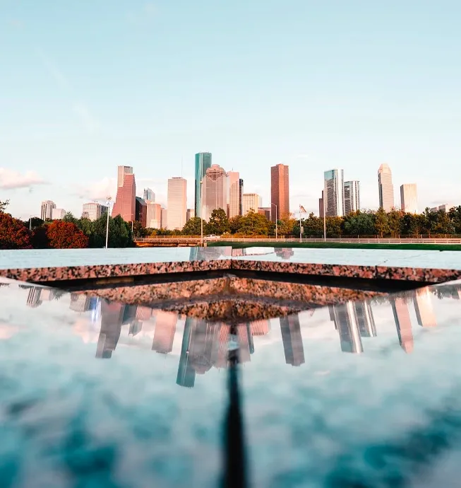 A front view of Houston